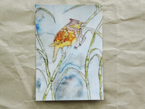 Luxury Postcard - Bird in winter