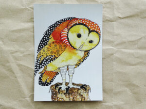 Luxury Postcard - Curious owl
